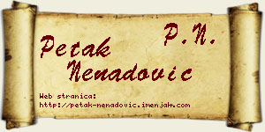 Petak Nenadović vizit kartica